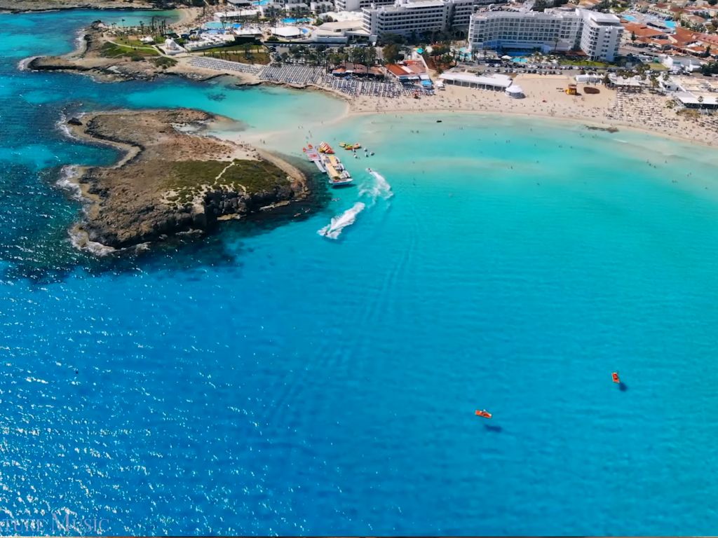 cyprus beach from above