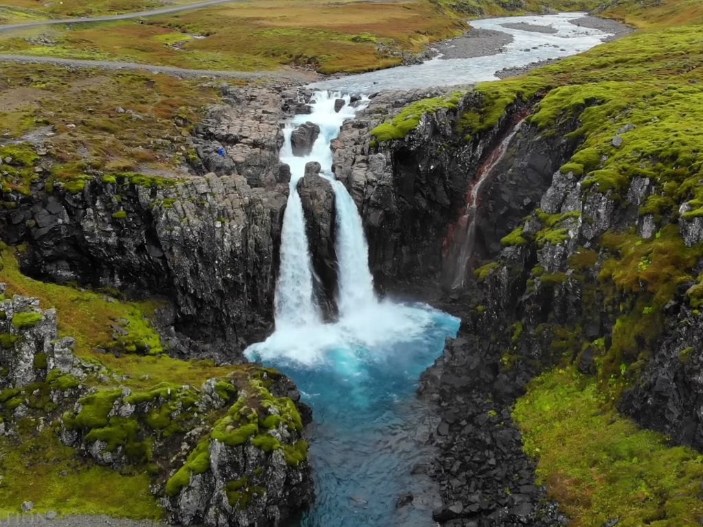 Iceland waterfall